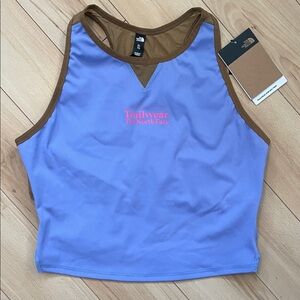 NWT The North Face Women’s Sz XL Purple and Mustard Trailwear Bra Tank